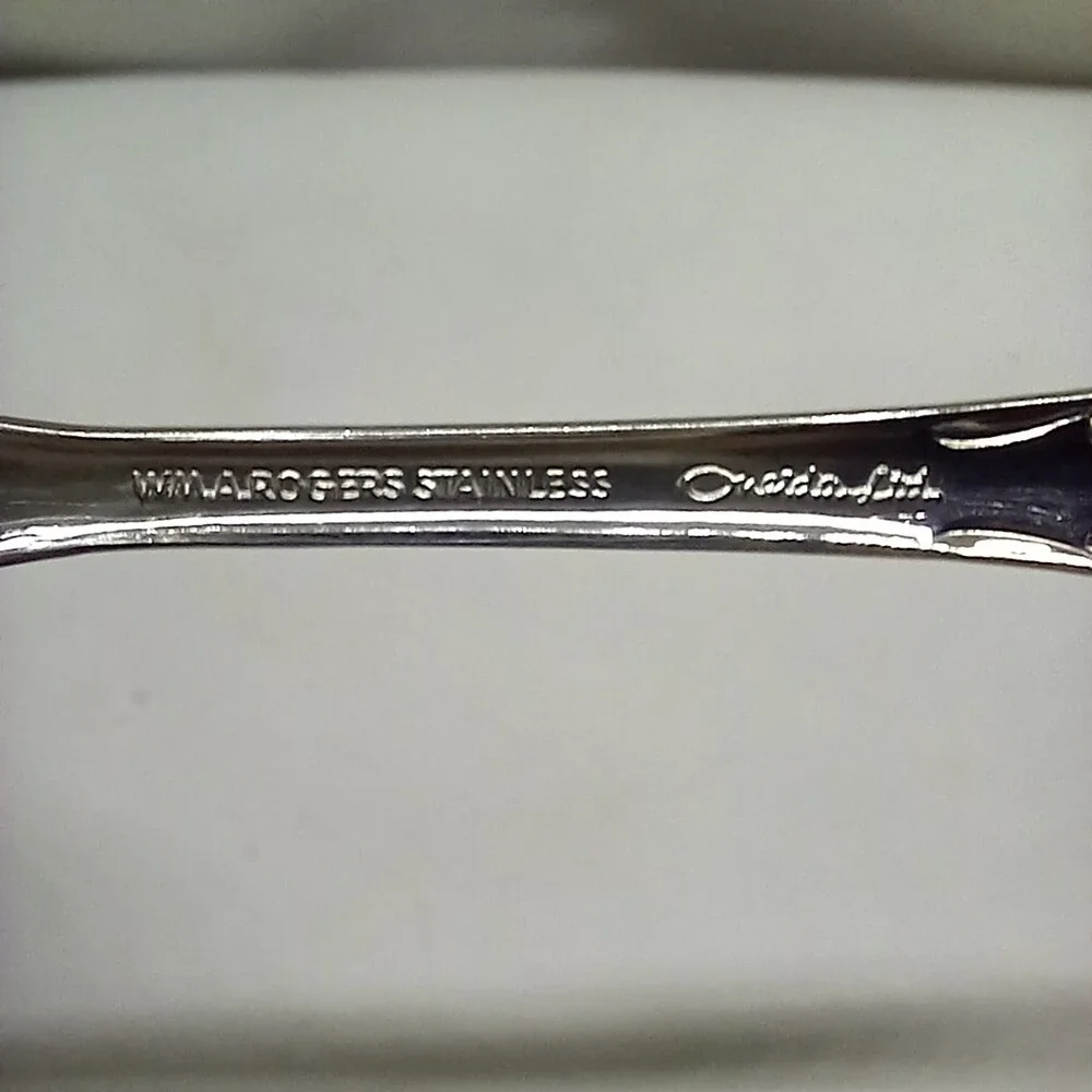 Oneida / WM A Rogers Fenway Stainless Steel Sugar Spoon-Floral-Glossy-Daydream